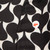 Diane Von Furstenberg Black & White Silk Heart Top