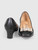Salvatore Ferragamo Black Leather Snake Bow Pumps