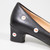 Salvatore Ferragamo Black Leather Snake Bow Pumps
