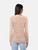 Balmain Pink Sheer Long Sleeve Sweater