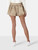 Miu Miu Beige Denim Low Rise Mini Skirt