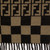 Fendi Khaki & Black Zucca Striped Wool Scarf