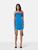 Rebecca Vallance Blue Strapless Mini Bow Dress