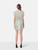 Self-Portrait White Broderie Button Front Mini Dress