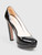 Prada Black Patent Block Heel Pumps