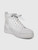 Christian Louboutin White Leather Lou Spikes Orlato Trainers