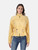 Veronica Beard Yellow Mock Neck Jacket
