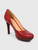 Bottega Veneta Red Leather Almond Toe Pumps
