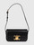 Céline Black Leather Triomphe Shoulder Bag