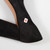 Céline Black Suede High Neck Pumps