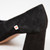 Céline Black Suede High Neck Pumps