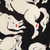 Stella McCartney Black & White Silk Horse Blouse