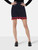 Paco Rabanne Navy Zig Zag Trim Knit Mini Skirt