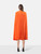 Maison Margiela Orange Midi Pleated Dress
