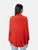Johnston of Elgin Orange Cashmere Knit Sweater
