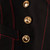 Burberry Black Wool Military Style Blazer