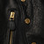 Burberry Black Leather Hardware Detail Jacket