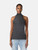 Totême Grey Wool Mock Neck Sleeveless Top