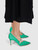 Manolo Blahnik Green Crystal Embellished Pumps