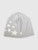 Jimmy Choo Grey Wool Star & Logo Print Beanie