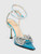 Mach & Mach Blue Crystal Double Bow Heels