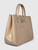 Longchamp Beige Patent Leather Roseau Tote