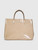 Longchamp Beige Patent Leather Roseau Tote