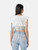 LoveShackFancy White Lace Trim Crop Top
