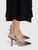 Dior Silver Metallic Leather Slingback Heels