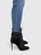Aquazzura Black Velvet Embroidered Tassel Boots