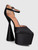 D’Accori Black Pointed Platform Heels