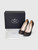 Prada Graphite Leather Peep Toe Heels