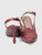 Bottega Veneta Burgundy Leather Slingback Heels