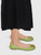 Tory Burch Green Leather Quinn Ballet Flats