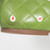 Tory Burch Green Leather Quinn Ballet Flats