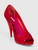 Miu Miu Red Vernice Plisse Patent Leather Heels