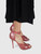 Céline Burgundy Open Toe Leather Sandals