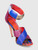Sergio Rossi Cross Strap Leather Heeled Sandals