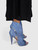 Alexander McQueen Blue Leather Zip Detail Boots