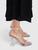 Amina Muaddi Transparent Studded Heeled Sandals