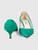 Prada Green Suede Low Heel Pumps