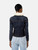 Khaite Blue Denim Faux Shearling Lined Jacket