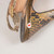 Gina Python Leather Slingback Sandals