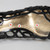 Louis Vuitton Black Patent Cut Out Sandals