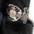 John Galliano Black Wool Fox Fur Cuff Long Coat