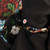 Alice + Olivia Floral Silk Neck Tie Top
