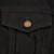 Saint Laurent Black Denim Leather Collar Jacket