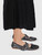 Miu Miu Black Leather Buckled Ballerina Shoes