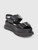 Stella McCartney Black Vegan Leather Buckle Sandals