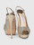 Jimmy Choo Silver Glitter & Gold Leather Heels